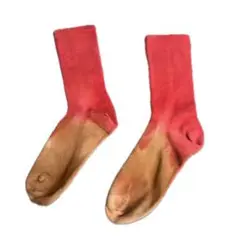 グラデーション　靴下　手染め　ハンドメイド