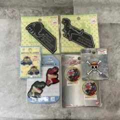【新品未使用品】ワッペン6点セット 男の子 恐竜 ワンピース 恐竜 仮面ライダー