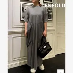 エンフォルド　ワイド　カフス　ワンピース ENFOLD - エンフォルド ワイドカフスワンピースの通販 by shop