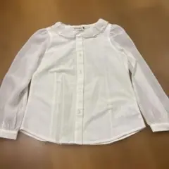 branshes ホワイト 長袖シャツ 110 美品