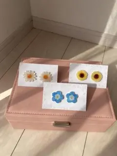 フラワーピアスセット