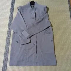 PRIZAN グレー ストライプコート