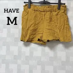 一点物❗️HAVE 【M】マスタード色 ショートパンツ 短パン キッズ 無地
