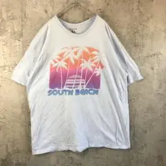 az573古着　Tシャツ　水色　90s Y2K