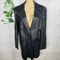 【MartaBach】オーバーサイズレザージャケット レトロ