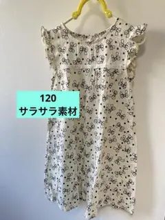 【値下げ】120 ノースリーブワンピース リボン柄