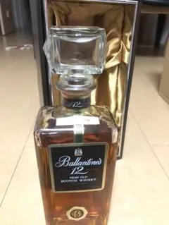 終売品 古酒 バランタイン 12年 特級 デカンタ 箱付き 明治屋