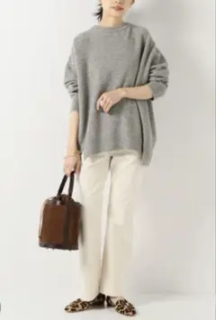 IENA モールスキンセミフレアパンツ 38