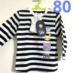 【新品】モンポケ　Lee ロングTシャツ　80サイズ　ピカチュウ　ポケモン