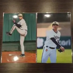山﨑颯一郎投手 写真 2枚セット