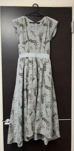 &g'aime 花柄ノースリーブロングワンピース