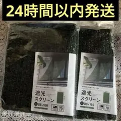 セリア　遮光スクリーン　遮光ネット　節電　遮光カーテン　日よけ　2枚グリーン