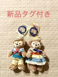 2010 ダッフィー シェリーメイ ぬいぐるみバッジ ぬいば