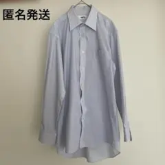SHIRT Yes ストライプシャツ ホワイト/ブルー　通勤　通学　着替え　上品