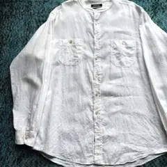 80s 90s "MURANO" euro fabric linen shirt