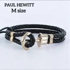 【新品】PAUL HEWITT ポールヒューイット レザーアンカーブレスレットM