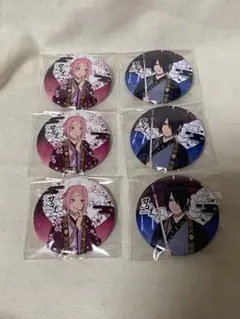 NARUTOニジゲンノモリ 忍里 サスケ　サクラ 缶バッジ 花明かりの伝令