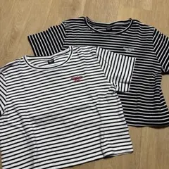 しまむら　Reebok ボーダーT 2点セット