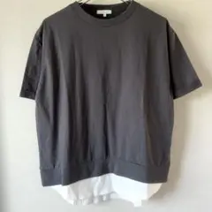 グローバルワーク GLOBALWORK 半袖 Tシャツ ゆったり レイヤード M