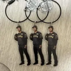 阪神タイガース　桐敷 シークレットワイヤーリングアクリルキーホルダー　3つセット