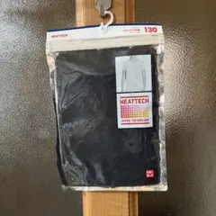 UNIQLO HEATTECH UネックT 半袖 ブラック 130