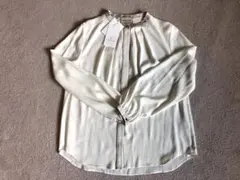 UNITED ARROWS クリーム色 長袖ブラウス 38サイズ