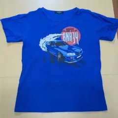 【美品】Nissan Skyline GT-R BNR34 Tシャツ M 青