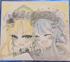 まのさば　魔法少女ノ魔女裁判　イラスト色紙