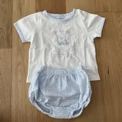 【中古品】sardon くまギンガムチェック　セットアップ