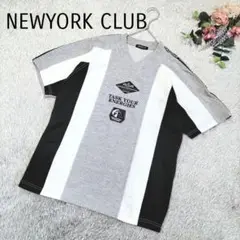 【ニューヨーククラブ】メンズ トップス Vネック Tシャツ サイズM