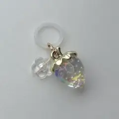 めじるしアクセサリー アンブレラマーカー チャーム いちご　クリア