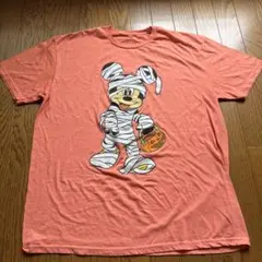 Disney Mickey Mouse ハロウィン　ミイラTシャツ XL
