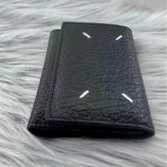 Maison Margiela 黒 レザー 三つ折り財布