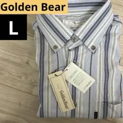 【新品タグ付】Golden Bear ストライプ長袖シャツ Lサイズ