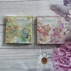 ディズニーシー/TDS限定　ダッフィー 20周年 カラフルハピネス　メモ帳