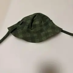 patagonia 緑系チェック ハット