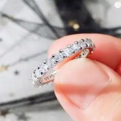 新品❣️フルエタニティリング　指輪　シルバーカラー　14号　華やか【匿名配送】