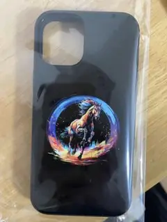 馬のイラスト入りスマートフォンケース