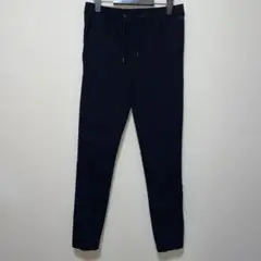 美品　ジョガーパンツ スリムフィット　ストレッチ　ブラック　S