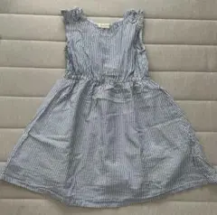 material Blue bis 130 ストライプワンピース