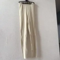 AURALEEリブスリットレギンスsize1 ivory