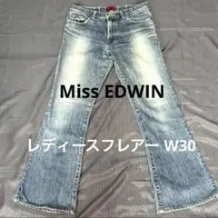 【JJ43】MissEDWIN503 レディースフレアージーンズ W30 L32