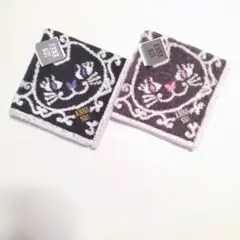 ANNA SUI アナスイ♡ねこちゃん♡タオルハンカチ〈2枚〉【新品タグ付】