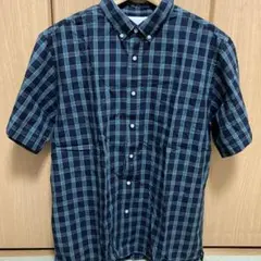 エクストララージ　チェック柄 半袖シャツ XLサイズ