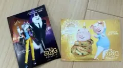 SING ステッカーセット ウィリアム・クリスタルとピッグキャラクター