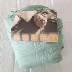 ⭐︎ボックスシーツ 150×200㎝ 厚さ30㎝ 丸洗いできる グリーン