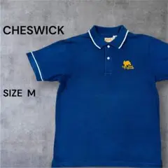 CHESWICK チェスウイック 刺繍ロゴ ポロシャツ M ネイビー