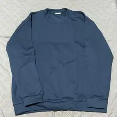 【美品】GU ダブルフェイスプルオーバー L ブルー系