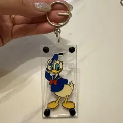 ドナルド　キーホルダー　レア　昭和　レトロ　ディズニー　アクリルキーホルダー