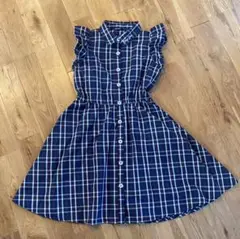 Bling Girls チェック柄ノースリーブワンピース 140